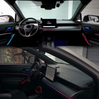 Kit d'éclairage d'ambiance pour Toyota Corolla Cross 2026 Frontlander 2026 |   Grille à 26 LED avec texture arc-en-ciel, contrôle par application