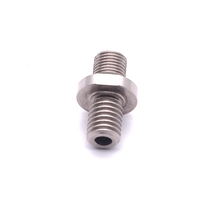 Zinc Alloy Furniture Sleeve Screw-in Nut with Inner & Outer Thread Insert Furniture Nut