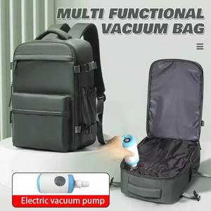 Sac à dos d'affaires unisexe à compression sous vide, grande capacité, sac pour ordinateur portable avec doublure en polyester Oxford imperméable, multifonctionnel - Product Image 1