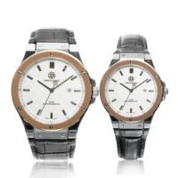 Montre-bracelet unisexe classique à quartz étanche en acier inoxydable, marque privée OEM, logo personnalisé, vente en gros, pour couple, Undecember