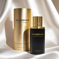 Bouteille de Parfum Vide Ronde en Verre 100ML pour Homme avec Atomiseur à Sertir et Bouchon Magnétique