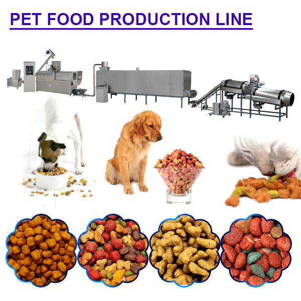 Высококачественный автоматический двухшнековый экструдер, машина для производства корма для собак и домашних животных