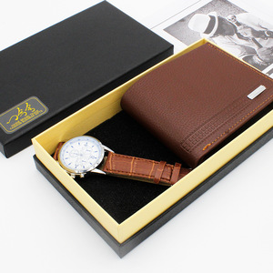 Coffret Cadeau <span class=keywords><strong>Montre</strong></span> à Quartz pour Hommes, <span class=keywords><strong>Montre</strong></span>-Bracelet de Style Affaires, Remise Vente en Gros, Ensemble <span class=keywords><strong>Montre</strong></span> Ceinture et Portefeuille pour Hommes - Product Image 4