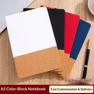 Mini Diario de Cuero PU con Diseño de Corcho, Cuaderno de Moda para Sublimación, Tamaño A5/A6, Agenda Escolar de Tapa Dura, 100 Hojas - Product Image 2