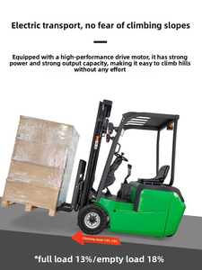 Carrello Elevatore Elettrico a Quattro Ruote Motrici con Aria Condizionata per Movimentazione e Impilamento in Magazzino, Adatto per Pendenze Ripide - Product Image 2