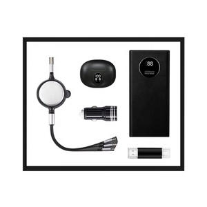 Set de <span class=keywords><strong>Regalo</strong></span> Promocional Empresarial Creativo: Audífonos Inalámbricos y Banco de Energía de 10000mAh - <span class=keywords><strong>Caja</strong></span> de <span class=keywords><strong>Regalo</strong></span> Personalizada <span class=keywords><strong>para</strong></span> Mejores Amigos - Product Image 1