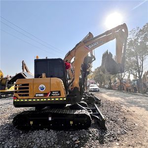 Nouvelle Excavatrice d'occasion 60C Pro, Excavatrice hydraulique sur chenilles d'occasion, Excavatrice à marteau briseur Sy60c, fournie 20 tonnes - Product Image 3