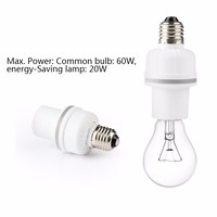 E27 Support de lampe intelligent Sensation de lumière Support d'ampoule automatique