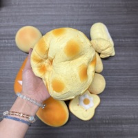Mainan Fidget Roti Panggang Lembut PU Lucu Slow Rise, Kenyal dan Empuk untuk Menghilangkan Stres