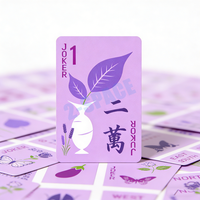 Nouvelles cartes de mahjong américaines professionnelles imprimées, design personnalisé, cartes de poker mahjong en PVC imperméables