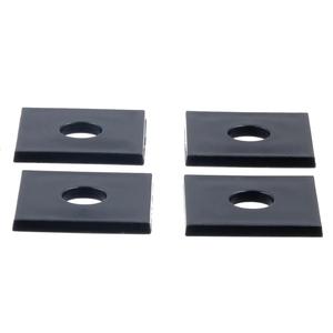 Rondelle en plastique PP noire carrée 40x40x4mm à trou unique, surface lisse, moulée par injection, marque <span class=keywords><strong>Keren</strong></span>, vente en gros - Product Image 3