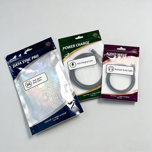 Sacs en plastique transparents OPP/BOPP personnalisés OEM, auto-adhésifs, pour bijoux, cadeaux, avec bande et carte, design tête de cheveux - Product Image 3
