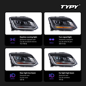 TYPY for Amarok <b>Headlight</b> Assemblies Daytime Running Lights Turn Signal Lens Lights 12V New 6000K Retrofit/Upgrade - Product Image 4