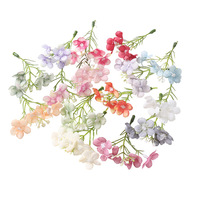Bunga Sutra Buatan Kecil untuk DIY, Perlengkapan Buatan Tangan, Hydrangea, Hiasan Kepala Pengantin, Aksesoris Rambut, Buket Modern