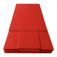Panneau acoustique rainuré en feutre d'art en fibre de polyester, design moderne sculpté pour la décoration murale des bureaux et des hôtels