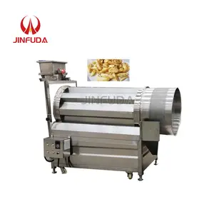 Groundnut Mushroom Nut Popcorn Chicken Seasoning Processing Machines Continuous Seasoning Machine