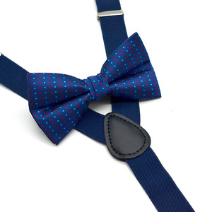 Adult Unisex Suspender Bow Ties Set Custom Logo Polyester Y Straps Metal Clip-on <strong>Braces</strong> Suspenders <strong>for</strong> <strong>Men</strong> Women Bowtie Set - Product Image 3