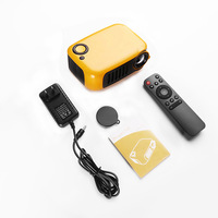 Projecteur portable LED A2000 pour l'extérieur, HD 1080P, avec haut-parleurs intégrés pour enfants (CRT)