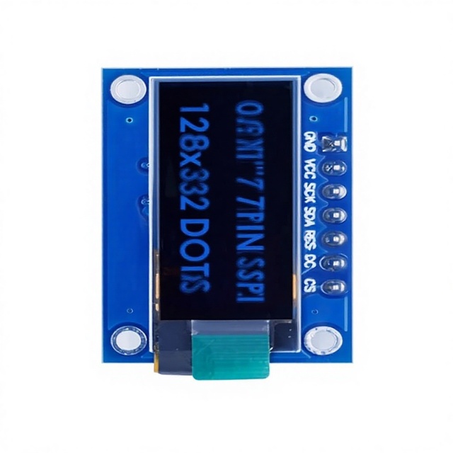 SSD1306 7PIN 0.91inch 128x32 SPI OLED Module 0.91" OLED Display Module White Blue OLED Screen Board