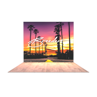 Sans outil 10x8 aluminium SEG tissu impression personnalisée Portable salon LED toile de fond boîte à lumière