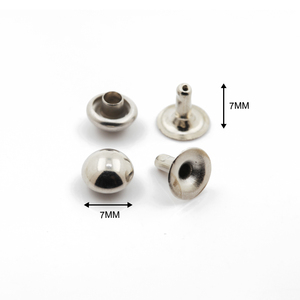 Phần Túi Đinh Tán 7 Mm Nickel Mạ Túi Chân Brass Nấm Đầu Đinh Tán Cho Da Vành Đai - Product Image 1