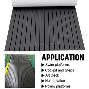 2400x900xx6mm EVA Foam Faux Teak Decking Sheet Non Skid Self Adhesive <b>Boat</b> Deck Anti-fatigue Mat Yacht Marine <b>Flooring</b> Pad - Product Image 3