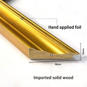 Chất lượng cao 8 10 A4 A3 A2 inch tùy chỉnh kích thước vàng lá gỗ khung gương bán buôn hình ảnh khung cho trang trí nội thất - Product Image 3