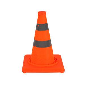 Yüksek görünürlük dış mekan kullanımı pp malzeme taşınabilir Pop up tipi katlanabilir güvenlik trafik konisi - Product Image 1