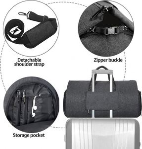 Échantillon Gratuit : Sac de Voyage pour Vêtements avec Bandoulière, Trousse de Toilette, Sac de Voyage Cabine Adapté aux Avions et aux Trains - Product Image 5