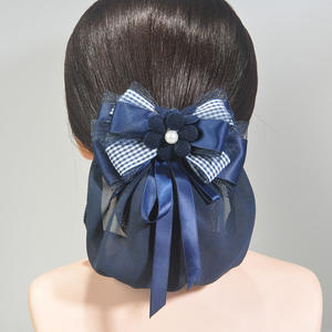 Accessoires pour cheveux pour femmes : Cache-chignon en filet, Filet à cheveux, Décoration nœud, Barrette, Pince à cheveux, Nœud, Fleur - Product Image 1