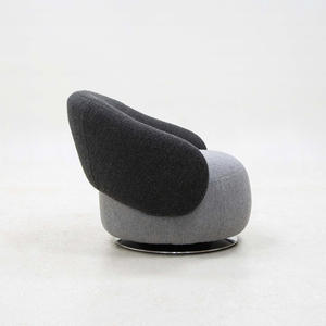 Light Luxury <b>Chair</b> Solid Wood Base Leisure <b>Chair</b> Single Sofa <b>Chair</b> for Home Hotel <b>Office</b> Living Room <b>Black</b> Swivel <b>Chair</b> - Product Image 6