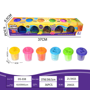 Kit de arcilla súper ligera para niños, seguro, suave y estirable, juguetes de arte educativos DIY, arena mágica similar a Playdough & Slime - Product Image 6