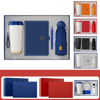 Produits les plus vendus, articles promotionnels, papeterie de bureau exécutive, cadeau personnalisé, ensemble de coffret cadeau avec bloc-notes en cuir PU A5, porte-stylo