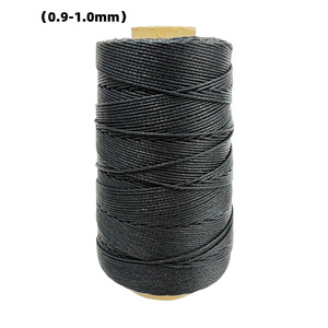 Ingrosso filo rotondo corda di cera di <span class=keywords><strong>cotone</strong></span> 1mm cavo di cera tessuto a mano linea di cera - Product Image 4
