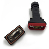 Câble de connecteur D-SUB étanche IP67, panneau D-SUB 4 broches, 9 broches, 15 broches, 25 broches, 26 broches, 37 broches, 44 broches, 50 broches, 62 broches, 78 broches, 104 broches