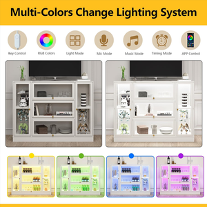 Tủ đựng đồ, tủ trưng bày kiểu hiện đại sang trọng cho phòng ăn nhà <span class=keywords><strong>h</strong></span>àng - Product Image 3