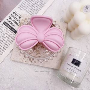 Pince à cheveux en plastique au design OEM, nouvelle mode populaire, accessoire pour cheveux en forme de nœud, couleur bonbon - Product Image 4