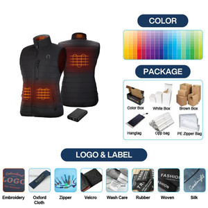 マイデイズ アウトドア 軽量 洗濯可能 ハイネック レディース USB充電式 ハンティング用 電熱安全ベスト タクティカルフィッシング用 - Product Image 3