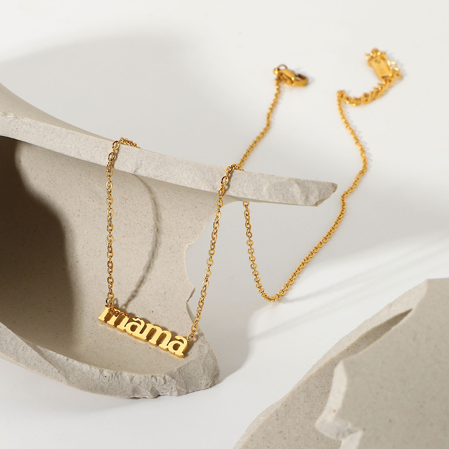 Gold with link chain