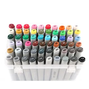 Contained Fluorescent Color Dual Tip Art Markers Permanent Marker Pens