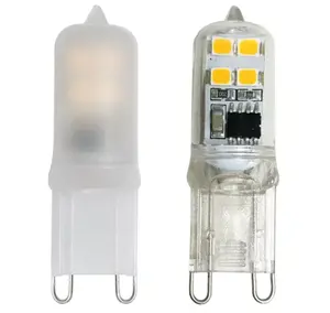 新しいスタイル2700k 4000k 6000k led 120v 230v dimmable 2w g9 plastic led