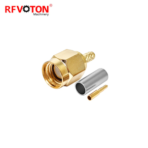Directamente de fábrica Sma macho conector WTR100 Rg174 Rg316 LMR100 LMR Coaxial Cable coaxial Rf conector Rohs en Stock cobre - Product Image 4