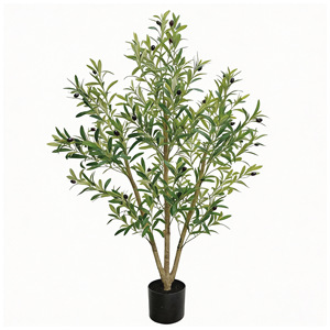 Olivo Artificial Premium con Tronco Texturizado, Planta Artificial en Maceta para Decoración de Interiores, Exteriores y Balcones - Product Image 2
