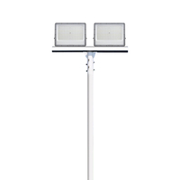 Éclairage public extérieur de réverbère de Polonais léger élevé LED 250W * 3 pour la place d'allée d'aéroport de stade de football