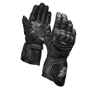 Gants de course CE de haute qualité en <span class=keywords><strong>cuir</strong></span> avec coque en fibre de carbone, coupe-vent, pour moto - Product Image 2