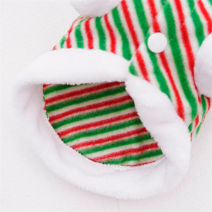Shine Pet Christmas Striped Reindeer Costume Warm Winter <b>Clothes</b> <b>For</b> Dog <b>Cat</b> Two-legged Garment - Product Image 4