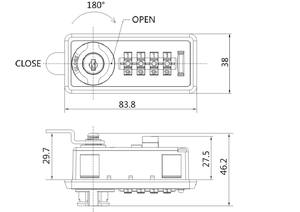 Machine de verrouillage de meubles à combinaison mécanique à 9528 chiffres pour la recharge de téléphones mobiles, casier de recharge - Product Image 2