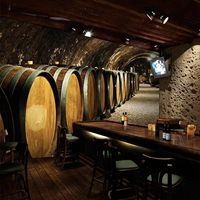 Papier peint mural 3D effet cave à vin vintage, baril de chêne, style Art Déco, rétro, pour cave à vin, personnalisable