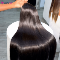 Peluca de Cabello Humano Liso Pre-cortada 13x4 HD Lace Sin Pegamento con Nudos Decolorados 200% Densidad, Peluca Frontal de Encaje Liso Extremo, Proveedor