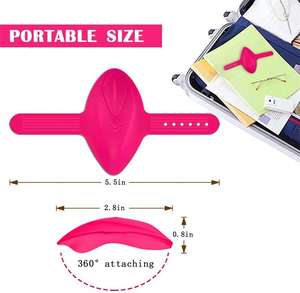 Vibrador de bragas portátil para mujer, bragas de Control remoto impermeables de silicona, vibrador recargable para mujeres, Juguetes sexuales - Product Image 6